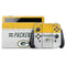 NFL Green Bay Packers White Striped Nintendo Switch OLED (2021) Skin