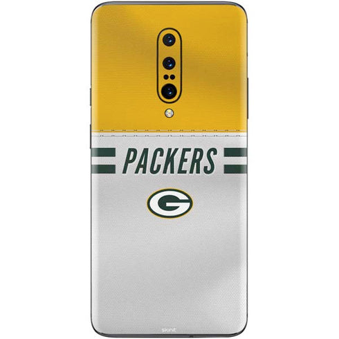 NFL Green Bay Packers White Striped OnePlus 7 Pro Skin