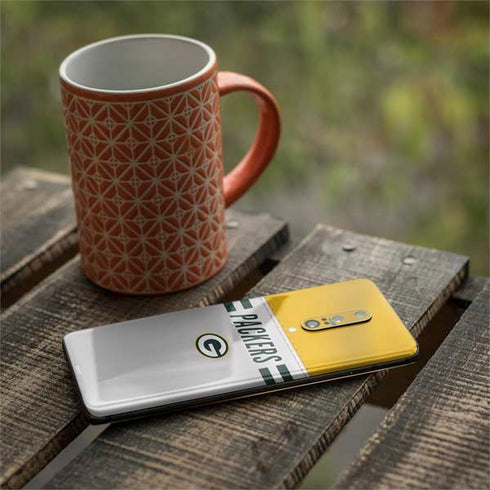 NFL Green Bay Packers White Striped OnePlus 7 Pro Skin