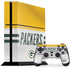NFL Green Bay Packers White Striped PS4 Console and Controller Bundle Skin