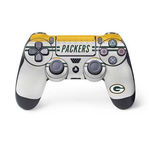 NFL Green Bay Packers White Striped PS4 Controller Skin