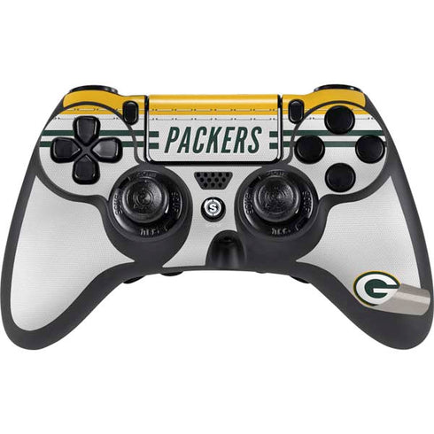 NFL Green Bay Packers White Striped PS4/PC SCUF Impact Controller Skin