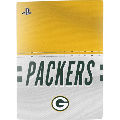 NFL Green Bay Packers White Striped PS5 Bundle Skin