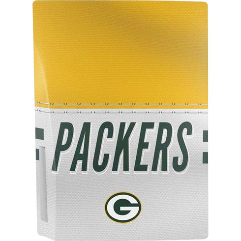 NFL Green Bay Packers White Striped PS5 Console Skin