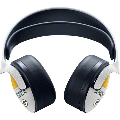 NFL Green Bay Packers White Striped PULSE 3D Wireless Headset for PS5 Skin
