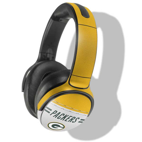 NFL Green Bay Packers White Striped Skullcandy Venue Skin