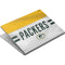 NFL Green Bay Packers White Striped Surface Book Skin