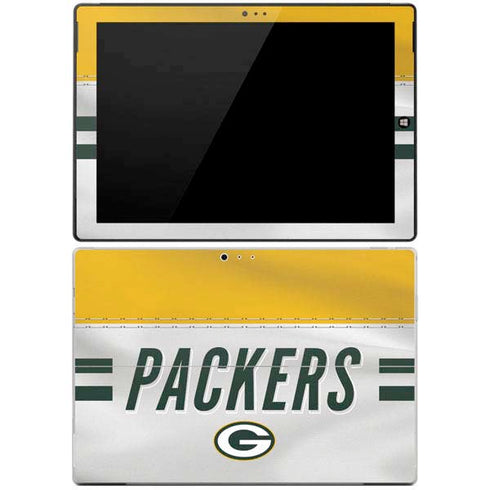 NFL Green Bay Packers White Striped Surface Pro 3 Skin