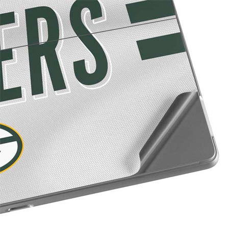 NFL Green Bay Packers White Striped Surface Pro 9 Skin
