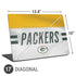 NFL Green Bay Packers White Striped Universal Laptop 17in (13.8 x 10in) Skin