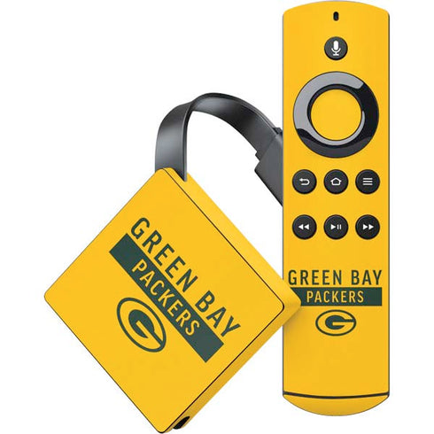 NFL Green Bay Packers Yellow Performance Series Amazon Fire TV Skin