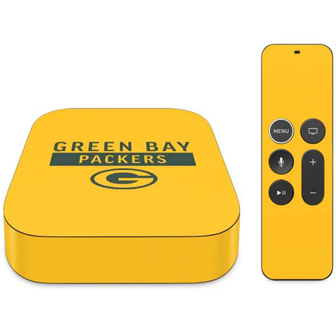 NFL Green Bay Packers Yellow Performance Series Apple TV Skin