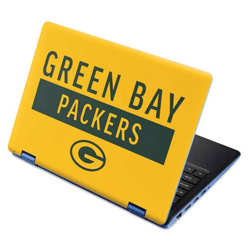 NFL Green Bay Packers Yellow Performance Series Aspire R11 11.6in Skin