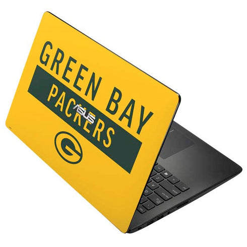 NFL Green Bay Packers Yellow Performance Series Asus X502CA 15.6 Skin