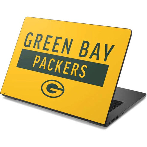 NFL Green Bay Packers Yellow Performance Series Dell Chromebook Skin