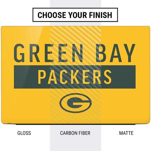 NFL Green Bay Packers Yellow Performance Series Dell Vostro Skin