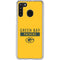 NFL Green Bay Packers Yellow Performance Series Galaxy A21 Clear Case