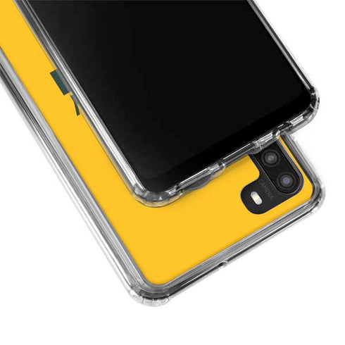 NFL Green Bay Packers Yellow Performance Series Galaxy A21 Clear Case