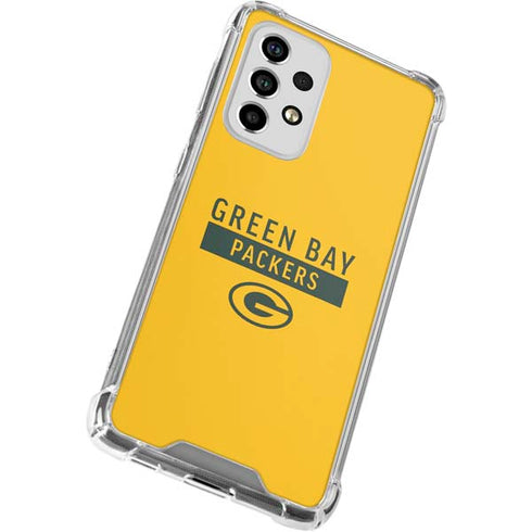 NFL Green Bay Packers Yellow Performance Series Galaxy A53 5G Clear Case