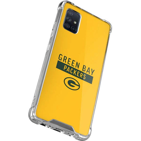NFL Green Bay Packers Yellow Performance Series Galaxy A71 5G Clear Case