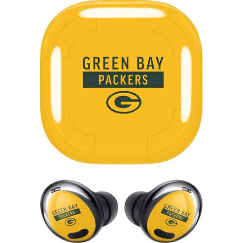 NFL Green Bay Packers Yellow Performance Series Galaxy Buds Pro Skin