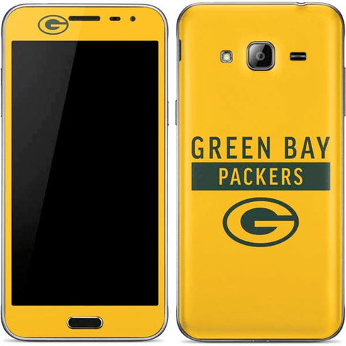NFL Green Bay Packers Yellow Performance Series Galaxy J3 Skin