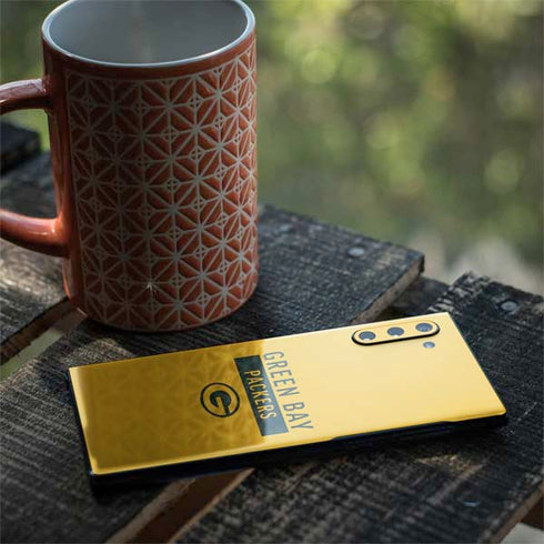 NFL Green Bay Packers Yellow Performance Series Galaxy Note 10 Skin