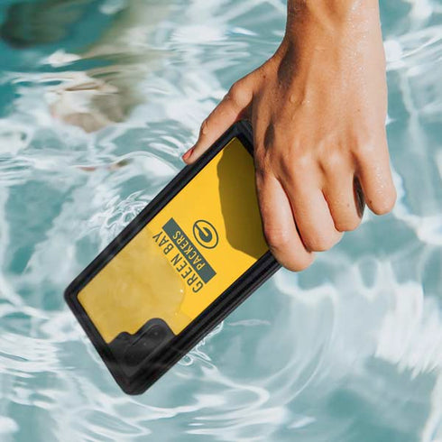 NFL Green Bay Packers Yellow Performance Series Galaxy Note 10 Waterproof Case