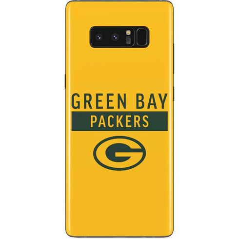 NFL Green Bay Packers Yellow Performance Series Galaxy Note 8 Skin