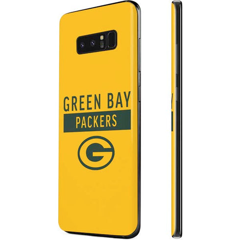 NFL Green Bay Packers Yellow Performance Series Galaxy Note 8 Skin