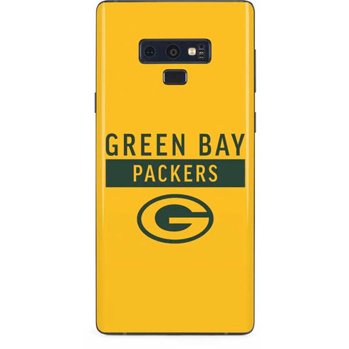 NFL Green Bay Packers Yellow Performance Series Galaxy Note 9 Skin