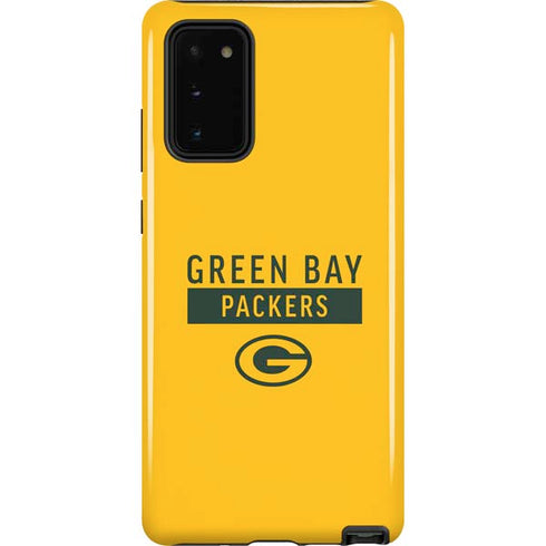 NFL Green Bay Packers Yellow Performance Series Galaxy Note20 5G Pro Case