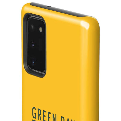 NFL Green Bay Packers Yellow Performance Series Galaxy Note20 5G Pro Case