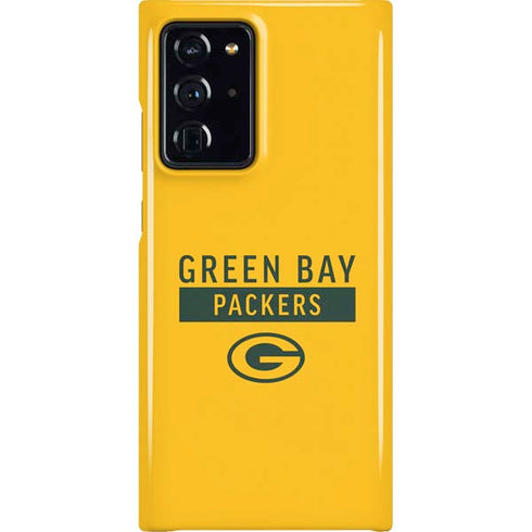 NFL Green Bay Packers Yellow Performance Series Galaxy Note20 Ultra 5G Lite Case