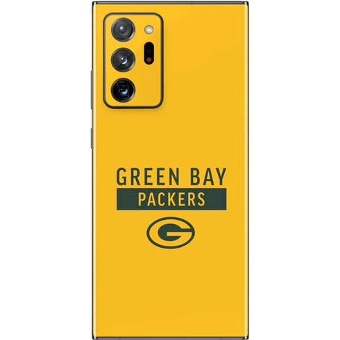 NFL Green Bay Packers Yellow Performance Series Galaxy Note20 Ultra 5G Skin