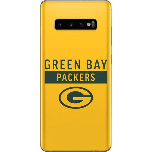 NFL Green Bay Packers Yellow Performance Series Galaxy S10 Plus Skin