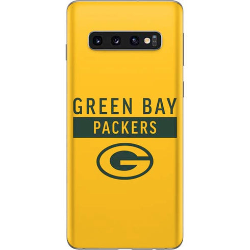 NFL Green Bay Packers Yellow Performance Series Galaxy S10 Skin