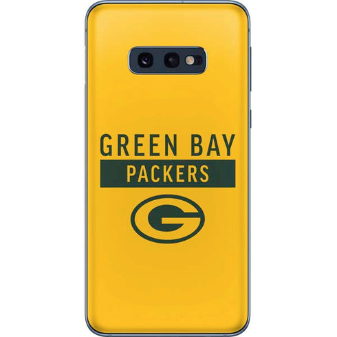 NFL Green Bay Packers Yellow Performance Series Galaxy S10e Skin