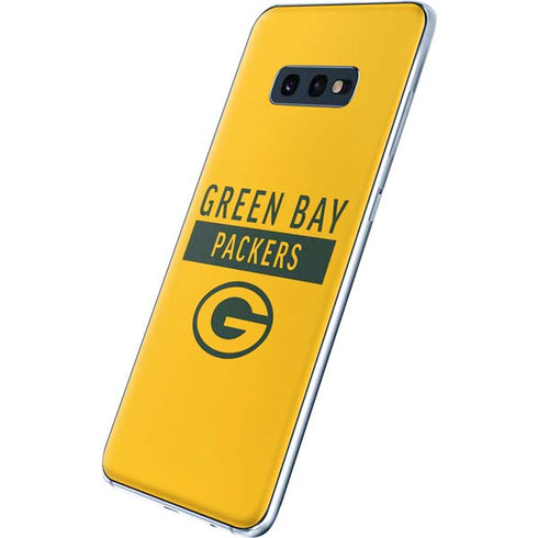 NFL Green Bay Packers Yellow Performance Series Galaxy S10e Skin
