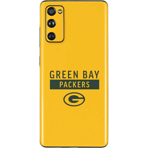 NFL Green Bay Packers Yellow Performance Series Galaxy S20 Fan Edition Skin