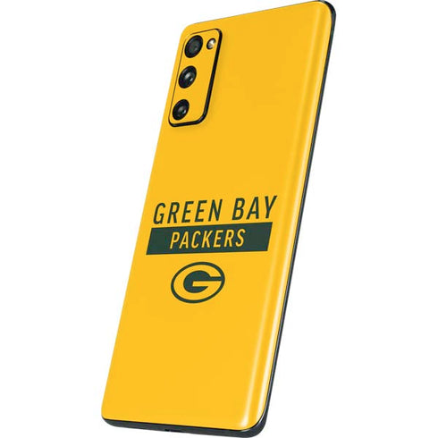 NFL Green Bay Packers Yellow Performance Series Galaxy S20 Fan Edition Skin