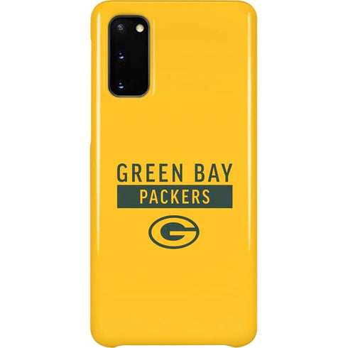 NFL Green Bay Packers Yellow Performance Series Galaxy S20 Lite Case