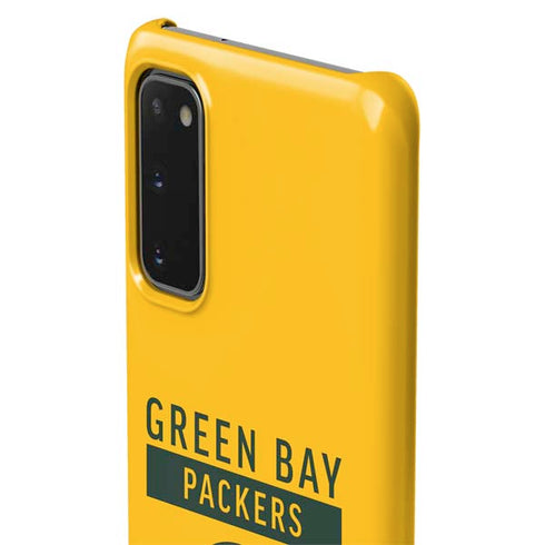 NFL Green Bay Packers Yellow Performance Series Galaxy S20 Lite Case