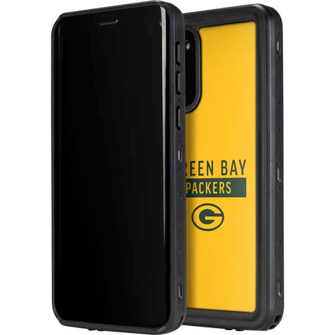 NFL Green Bay Packers Yellow Performance Series Galaxy S20 Plus Waterproof Case