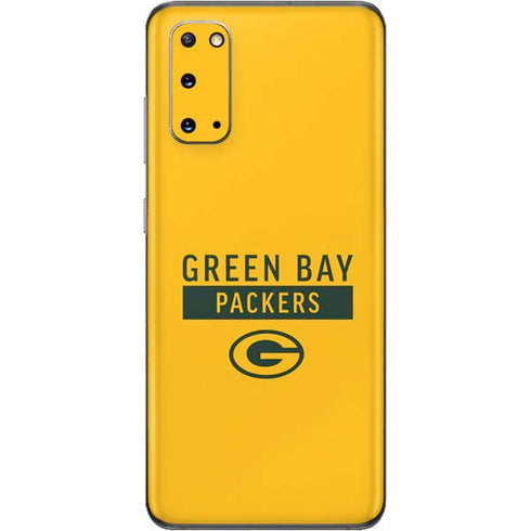 NFL Green Bay Packers Yellow Performance Series Galaxy S20 Skin