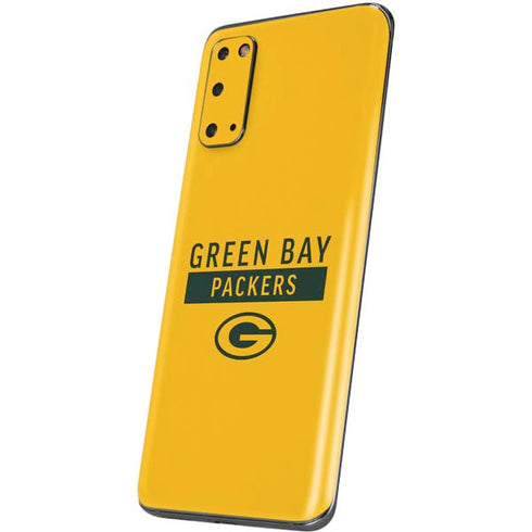 NFL Green Bay Packers Yellow Performance Series Galaxy S20 Skin