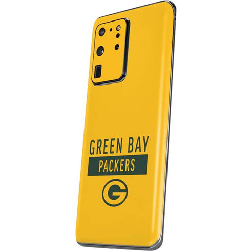NFL Green Bay Packers Yellow Performance Series Galaxy S20 Ultra 5G Skin