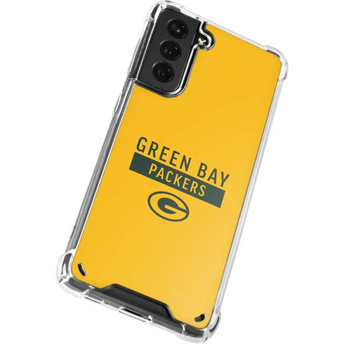 NFL Green Bay Packers Yellow Performance Series Galaxy S21 5G Clear Case