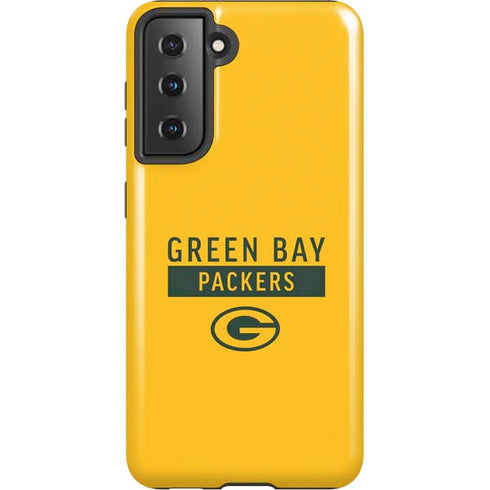NFL Green Bay Packers Yellow Performance Series Galaxy S21 5G Pro Case