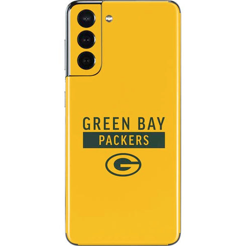 NFL Green Bay Packers Yellow Performance Series Galaxy S21 5G Skin